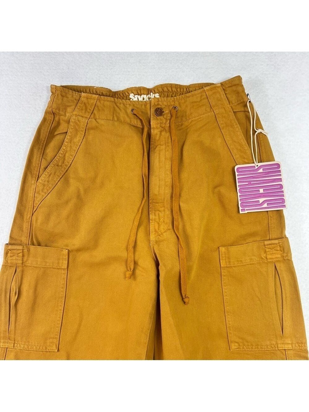 Mother The Munchie Nerdy Cargo Pants High Rise Wide Leg Sz 30 NWT Wood Thrush - Picture 4 of 16